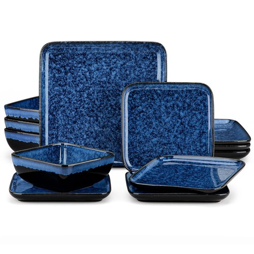 Set piatti quadrati - , gres