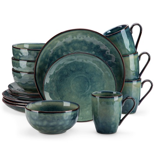 Set piatti verde gres servizio