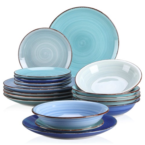 Set piatti blu 12 persone - piatti,