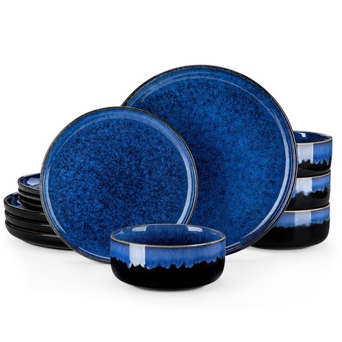 Set piatti blu gres - , servizio
