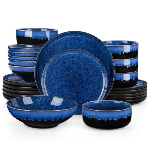Set piatti blu gres - , servizio