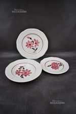 Piatti Bianchi Con Fiori Rosa