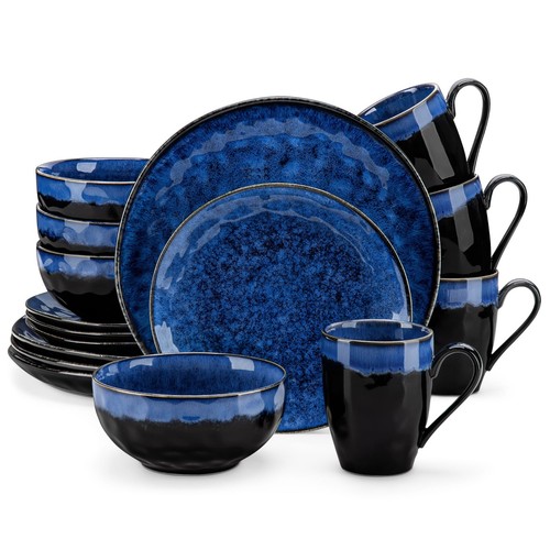 Set piatti blu gres - , servizio