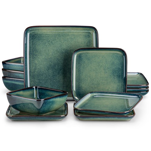 Set piatti gres - , verde